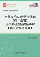 南开大学823经济学基础（微、宏观）历年考研真题视频讲解【15小时高清视频】在线阅读