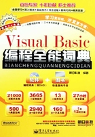 Visual Basic编程全能词典