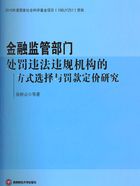 金融监管部门处罚违法违规机构的方式选择与罚款定价研究