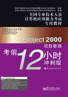 Project 2000项目管理考前12小时在线阅读