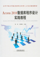 Access 2010数据库程序设计实践教程