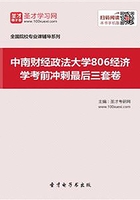 2020年中南财经政法大学806经济学考前冲刺最后三套卷