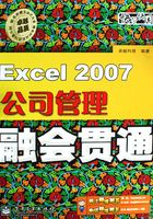 Excel 2007公司管理融会贯通在线阅读