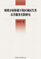 財(cái)政分權(quán)體制下的區(qū)域民生類公共服務(wù)差距研究在線閱讀