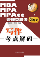 2017MBA、MPA、MPAcc管理类联考写作考点解码