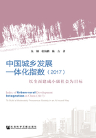 中国城乡发展一体化指数（2017）：以全面建成小康社会为目标在线阅读