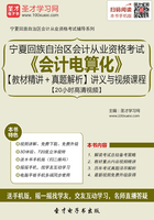 宁夏回族自治区会计从业资格考试《会计电算化》【教材精讲＋真题解析】讲义与视频课程【20小时高清视频】在线阅读