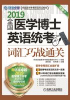 全国医学博士英语统考词汇巧战通关在线阅读