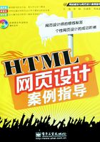 HTML网页设计案例指导