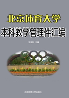 北京体育大学本科教学管理文件汇编（2007年版）在线阅读