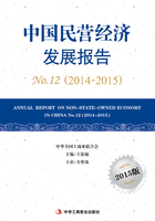 中国民营经济发展报告：2014-2015（2015版）在线阅读